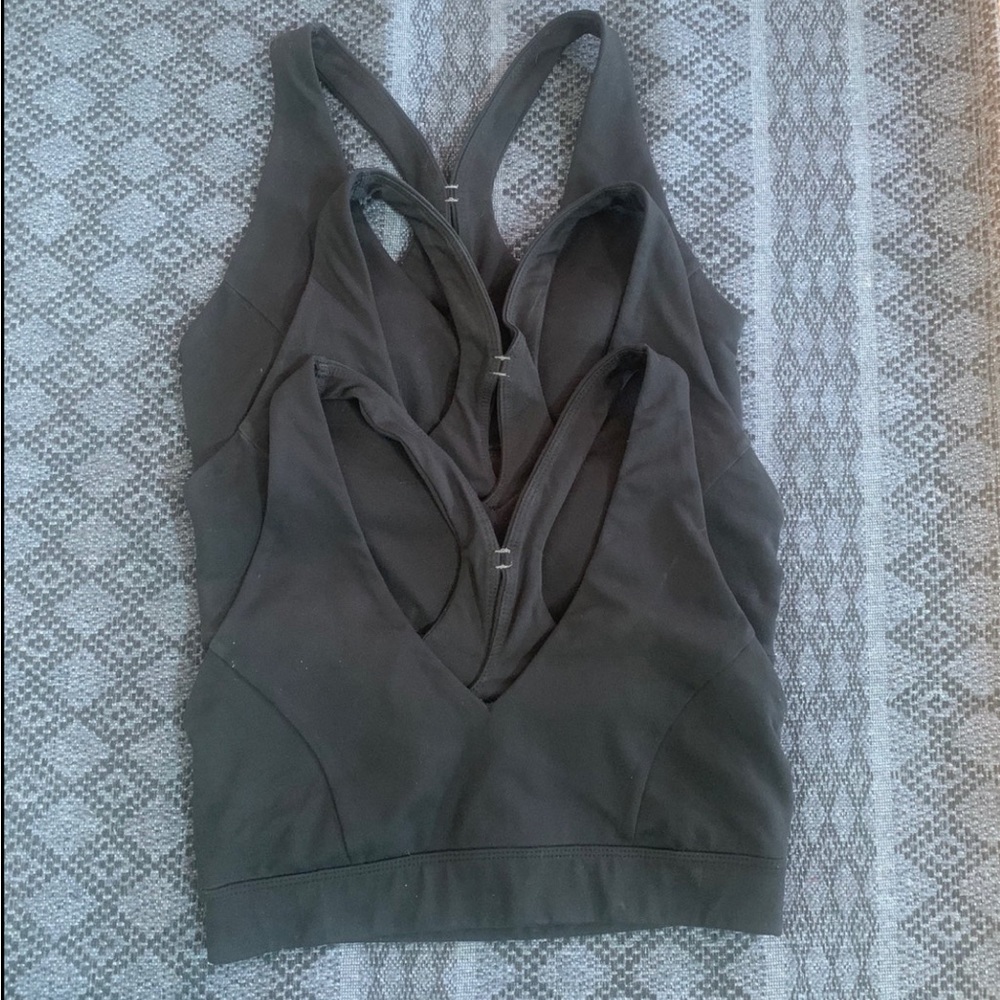 THREE Manduka Size Small Sports Bra Black